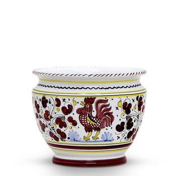 商品Artistica - Deruta of Italy | Orvieto Red Rooster: Luxury Cachepot Planter Small,商家Verishop,价格¥1467图片