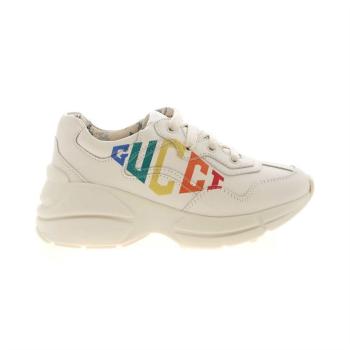 Gucci | GUCCI 女童白色印花老爹鞋运动鞋 612996-DRW00-9022商品图片,包邮包税