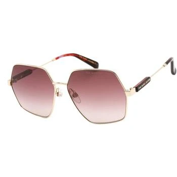 推荐Marc Jacobs Unisex Sunglasses - Burgundy Shaded Lens Gold Metal | 575/S 0J5G 3X商品