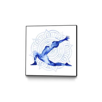 商品Giant Art | 20" x 20" Yoga Flow II Art Block Framed Canvas,商家Macy's,价格¥1646图片