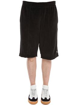 alexander wang短裤, Alexander Wang | Alexander Wang Chenille Logo Embroidered Cargo Shorts商品图片 3.8折