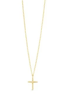 Sterling Forever | Anas Cultured Pearl Cross Pendant Necklace,商家Nordstrom Rack,价格¥150
