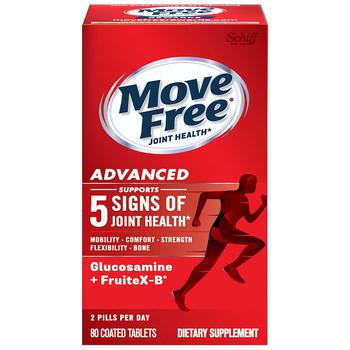 Move Free品牌, 商品【日常养护】氨糖软骨素含钙片 成人中老年护关节 经典红标  80粒, 价格¥223图片