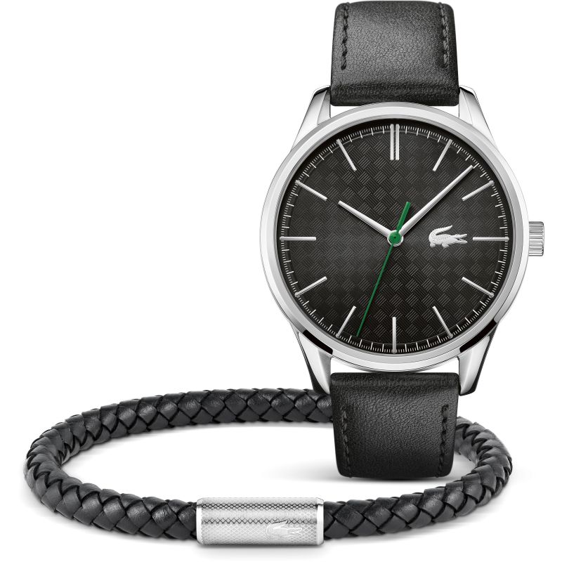 推荐Lacoste Vienna Watch and Bracelet Gift Set 2070014商品