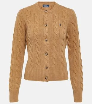 Ralph Lauren | 绞花针织羊毛与羊绒开衫,商家MyTheresa CN,价格¥1941