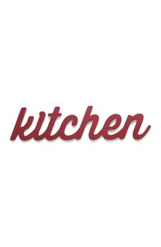 推荐Red Kitchen Wood Word Decor商品