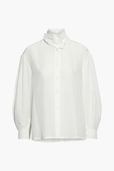 IRO | Malaca silk crepe de chine turtleneck blouse商品图片,3折