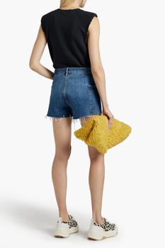 FRAME | Frayed denim shorts商品图片,5折