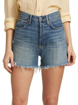 推荐Easy Ruby High Rise Cut Off Denim Shorts商品