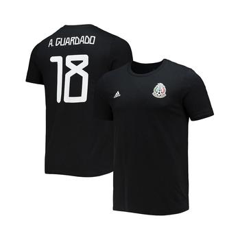 亚历山大王联名阿迪达斯, Adidas | Men's Andres Guardado Black Mexico National Team Amplifier Name and Number T-shirt商品图片 7.9折