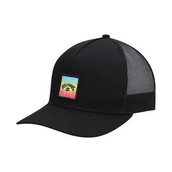 推荐Men's Black Logo Stacked Trucker Snapback Hat商品