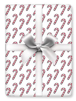商品Holiday Collection Candy Cane Wrapping Paper Set图片