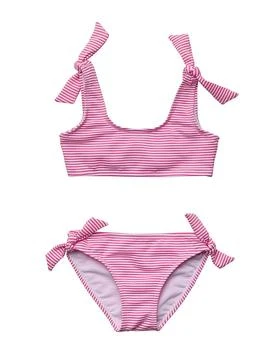 Snapper Rock | Snapper Rock Raspberry Stripe Tie Crop Bikini,商家Premium Outlets,价格¥181