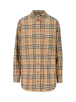 Burberry | Burberry Checked Buttoned Shirt,商家Cettire,价格¥2801