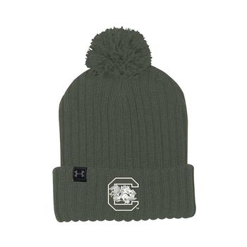 Under Armour | Men's Olive South Carolina Gamecocks Freedom Cuffed Pom Knit Hat商品图片,