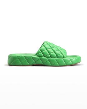 Bottega Veneta | Padded Lambskin Slide Sandals商品图片,