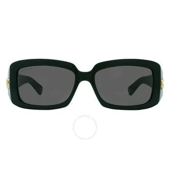 Gucci Grey Rectangular Ladies Sunglasses GG1403S 001 54