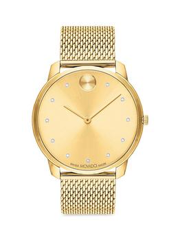 Movado | Bold Thin Ionic Light Gold-Plated Steel Bracelet Watch商品图片,