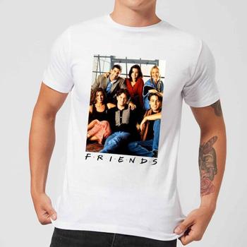 老友记推荐, Friends | Friends Group Photo Men's T-Shirt - White商品图片 
