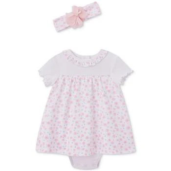Little Me | Baby Girls Sweet Floral Popover and Headband, 2 Piece Set,商家Macy's,价格¥176