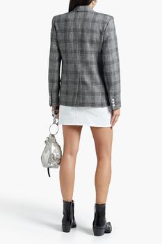 Isabel Marant | Double-breasted Prince of Wales checked cotton-blend tweed blazer商品图片,4.5折