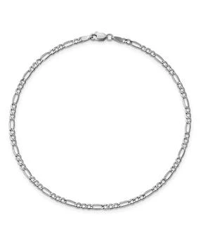 Macy's | Figaro Chain Anklet in 14k White Gold,商家Macy's,价格¥1607