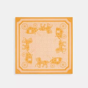 Coach | Coach Outlet Signature Horse And Carriage Silk Square Scarf,商家Premium Outlets,价格¥485