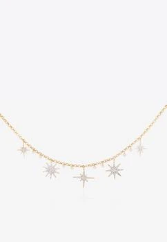 Falamank | Sparkle Collection Necklace in 18-karat Yellow Gold with White Diamonds,商家Thahab,价格¥22716