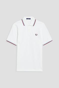商品Embroidered cotton-piqué polo shirt图片