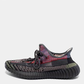 yeezy700v3, [二手商品] YEEZY | Adidas x Yeezy Boost Multicolor Knit Fabric And Mesh 350 V2 Yechiel Reflective Sneakers Size 40 2/3商品图片 满1件减$100, 满减