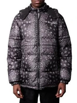 推荐Paisley Hooded Puffer Jacket商品