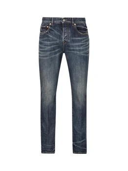 Valentino | Valentino Logo Patch Mid-Rise Jeans 7.6折, 独家减免邮费