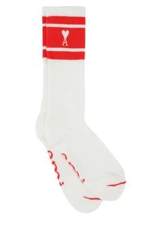 AMI | AMI Paris Stripes Logo Ribbed Socks 7折