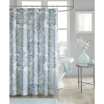 Madison Park | Isla Cotton Shower Curtain, 72" x  72",商家Macy's,价格¥151
