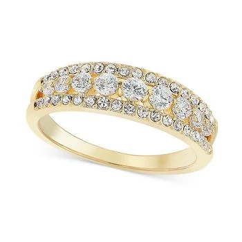 Charter Club | Gold-Tone Crystal & Cubic Zirconia Band Ring, Created for Macy's 3.9折