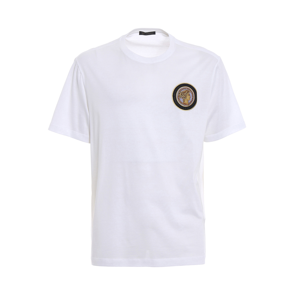Versace | VERSACE 范思哲 白色男士短袖T恤 A79437-A201952-A001商品图片,独家减免邮费