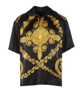 Versace | Versace Baroque Printed Color-Block Polo Shirt 4.7折