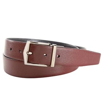 Burberry | Burberry Mens Belts London Leather in Burgundy/Black商品图片,6.9折