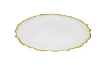 Classic Touch Decor | Set of 4 Plates - Alabaster white,商家Premium Outlets,价格¥716