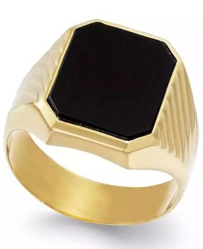 Macy's | Men's Onyx  (3-3/4 ct. t.w.) Ring in 14k Gold,商家Macy's,价格¥4414