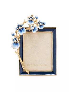 Jay Strongwater | Kelsey 14K Goldplated & Swarovski Crystal Orchid Picture Frame,商家Saks Fifth Avenue,价格¥4057
