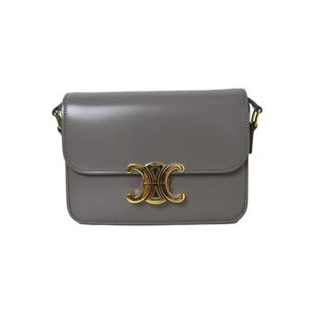 推荐Celine Teen Triomphe Bag In Shiny Calfskinsoft Gray商品