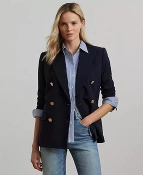 Ralph Lauren | Women's Double-Breasted Wool Crepe Blazer,商家Macy's,价格¥2726
