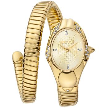 推荐Just Cavalli Women's Glam Chic Snake Gold Dial Watch商品
