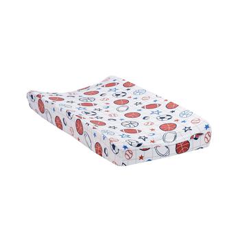 商品Lambs & Ivy | Baby Sports White Changing Pad Cover - Football/Basketball/Baseball,商家Macy's,价格¥165图片