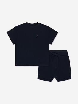 Tommy Hilfiger | Baby Waffle T-Shirt and Shorts Set in Navy商品图片,额外8折, 额外八折