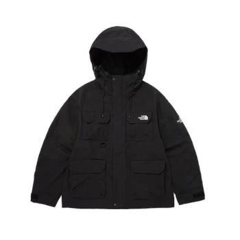 The North Face | 【享贝家】（国内现货）北面 拼接字母logo刺绣多口袋拉链抽绳连帽冲锋衣夹克 NJ3BP50J-BLK 包邮包税