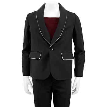 Burberry | Burberry Boys Black Wool Tailored Jacket, Size 14Y商品图片,7折