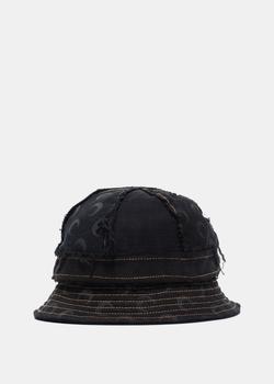 推荐Marine Serre Black Denim Panelled Bell Hat商品