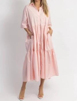 MABLE | Not A Cloud Tiered Dress In Baby Pink,商家Premium Outlets,价格¥406